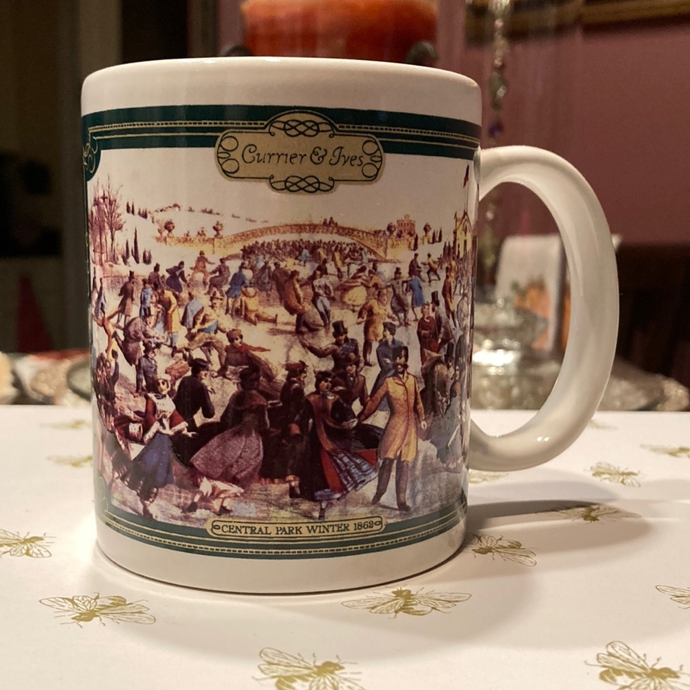 Currier & Ives mug.